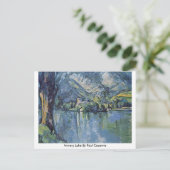 Carte Postale Lac D'Annecy Par Paul Cezanne (Debout devant)