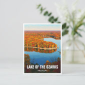 Carte Postale Lac d'automne des Ozarks Missouri Voyage (Debout devant)