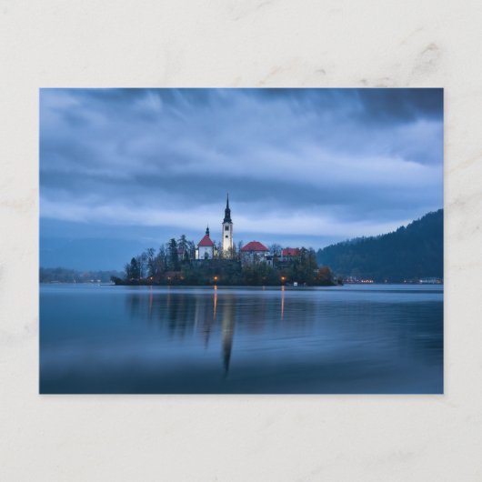 Carte Postale Lac de Bled, Slovénie (Devant)