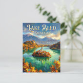 Carte Postale Lac de Bled Slovénie (Debout devant)