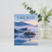 Carte Postale Lac de Bled Slovénie (Debout devant)