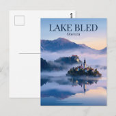 Carte Postale Lac de Bled Slovénie (Devant / Derrière)