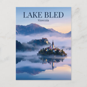 Carte Postale Lac de Bled Slovénie