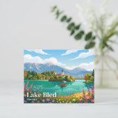 Carte Postale Lac de Bled Slovénie (Debout devant)