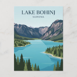 Carte Postale Lac de Bohinj, Haute-Carniole, Bohinj, Slovénie