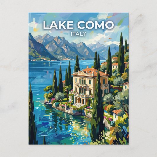 Carte Postale Lac de Côme Italie (Devant)