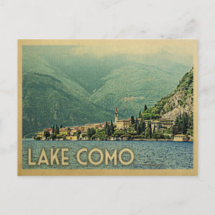 Carte postale Lac de Côme Italie Vintage voyage