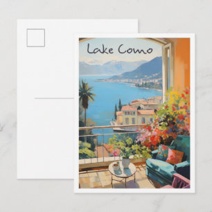 Carte Postale Lac de Côme Italie Voyage 