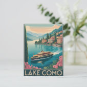 Carte Postale Lac de Côme Vintage (Debout devant)