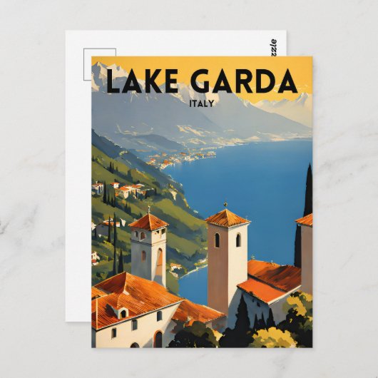 Carte Postale Lac de Garde Italie (Devant / Derrière)