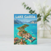 Carte Postale Lac de Garde Italie (Debout devant)