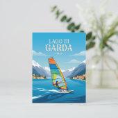 Carte Postale Lac de Garde Italie (Debout devant)