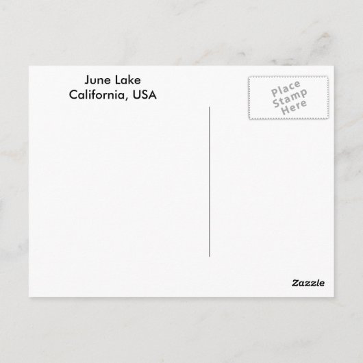 Carte Postale Lac de juin (Dos)