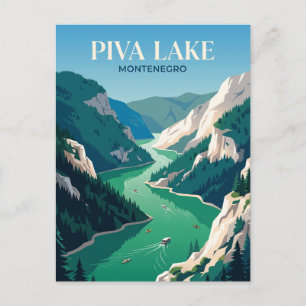 Carte Postale Lac de Piva Monténégro