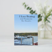 Carte Postale lac de plaisance Winnipesaukee (Debout devant)