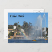 Carte Postale Lac d'Echo Park (Devant / Derrière)