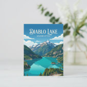 Carte Postale Lac Diablo États-Unis (Debout devant)