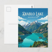 Carte Postale Lac Diablo États-Unis (Devant / Derrière)