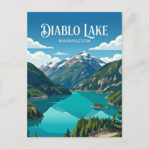 Carte Postale Lac Diablo États-Unis