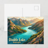 Carte Postale Lac Diablo USA (Devant / Derrière)