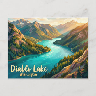 Carte Postale Lac Diablo USA