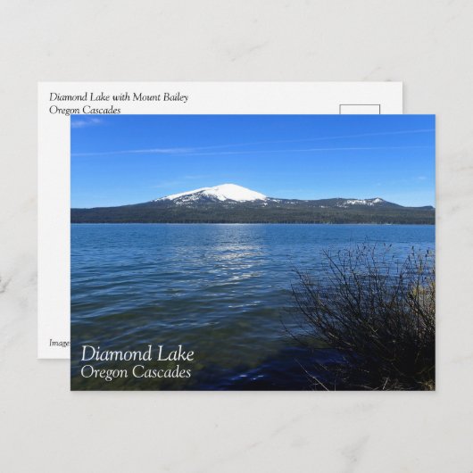 Carte Postale Lac Diamond, Oregon (Devant / Derrière)