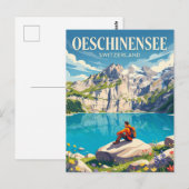 Carte Postale Lac d'Oeschinen Suisse (Devant / Derrière)