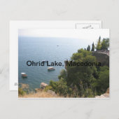 Carte Postale Lac d'Ohrid, Macédoine (Devant / Derrière)