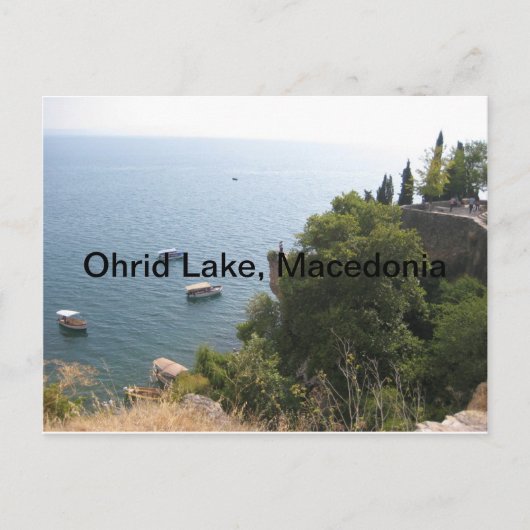 Carte Postale Lac d'Ohrid, Macédoine (Devant)