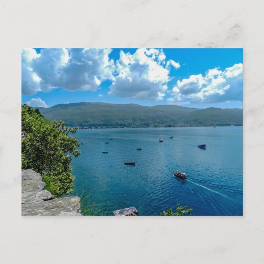 Carte Postale Lac d'Ohrid, Macédoine du Nord (Devant)