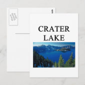 Carte Postale lac du cratère (Devant / Derrière)