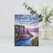 Carte Postale Lac du Diable Wisconsin (Debout devant)