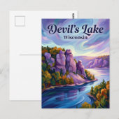 Carte Postale Lac du Diable Wisconsin (Devant / Derrière)