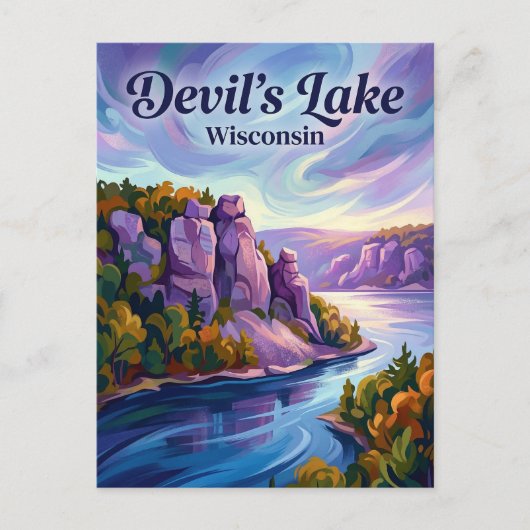 Carte Postale Lac du Diable Wisconsin (Devant)