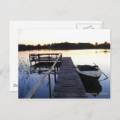 Carte Postale Lac du soir (Devant / Derrière)