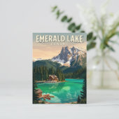 Carte Postale Lac Emerald Canada (Debout devant)