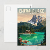 Carte Postale Lac Emerald Canada (Devant / Derrière)