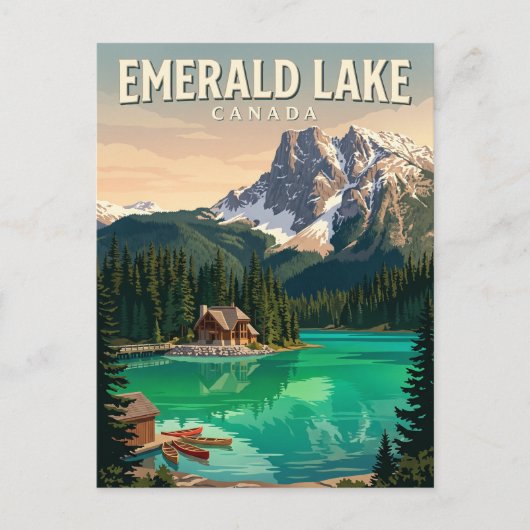 Carte Postale Lac Emerald Canada (Devant)