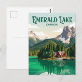 Carte Postale Lac Emerald Canada (Devant / Derrière)