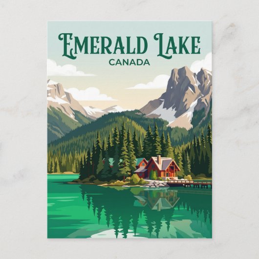 Carte Postale Lac Emerald Canada (Devant)