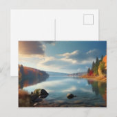 Carte Postale Lac en automne (Devant / Derrière)