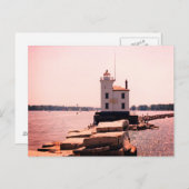 Carte Postale Lac Erie Lighthouse (Devant / Derrière)