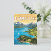Carte Postale Lac Flathead Montana (Debout devant)