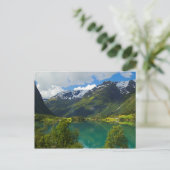 Carte Postale Lac Floen pittoresque, Norvège (Debout devant)