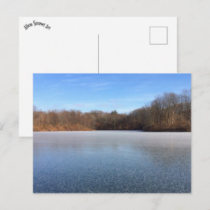Carte Postale lac gelé comme des étoiles