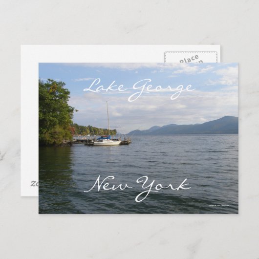 Carte Postale Lac George (Devant / Derrière)