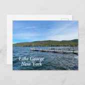 Carte Postale Lac George New York (Devant / Derrière)