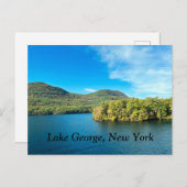 Carte Postale Lac George New York (Devant / Derrière)