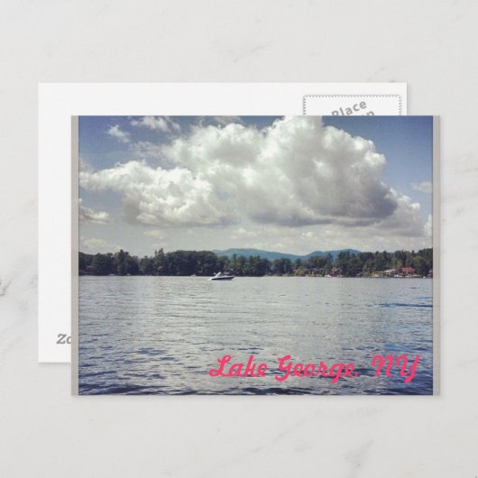 Carte Postale Lac George, NY (Devant / Derrière)