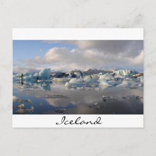 Carte Postale Lac glacier de Jokulsarlon en Islande